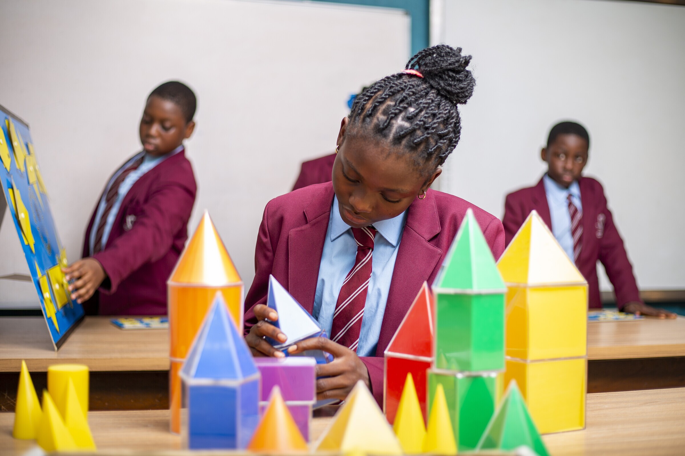 Concord Junior School students learning through practical mathematics